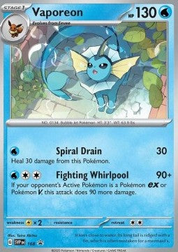 Pokémon TCG: Vaporeon – Promo (SVP 168)