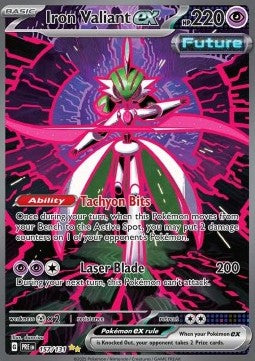 Iron Valiant ex PRE 157 Prismatic Evolutions - Near Mint (Se billeder af det konkrete kort)