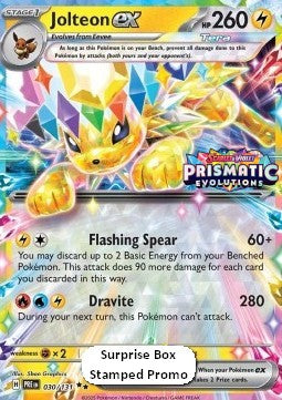 Jolteon ex xPRE 030 Prismatic Evolutions - Prismatic Evolutions stamp