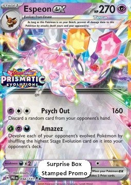 Espeon ex – PRE 034 – Sealed Promo
