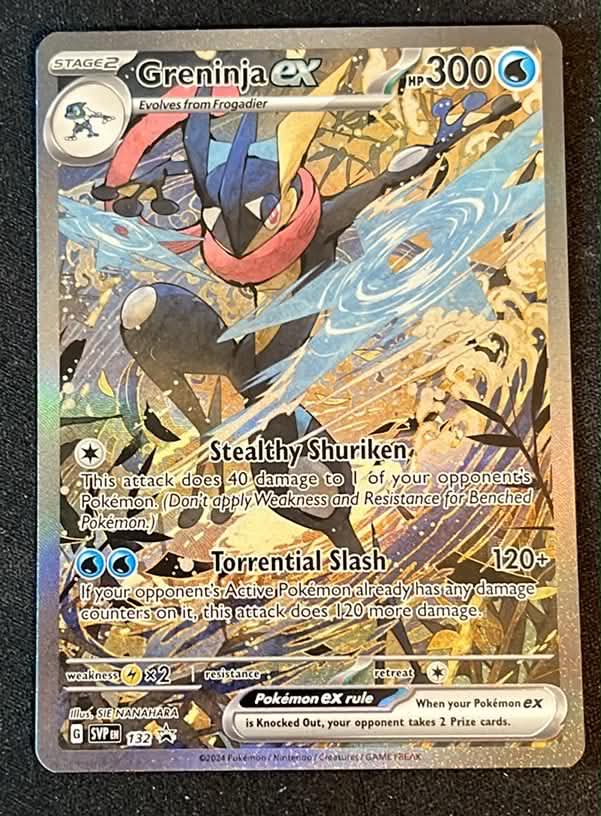 Greninja ex SVP132 – SV Black Star Promo – Engelsk – Pokemon kort - Tjek Billeder