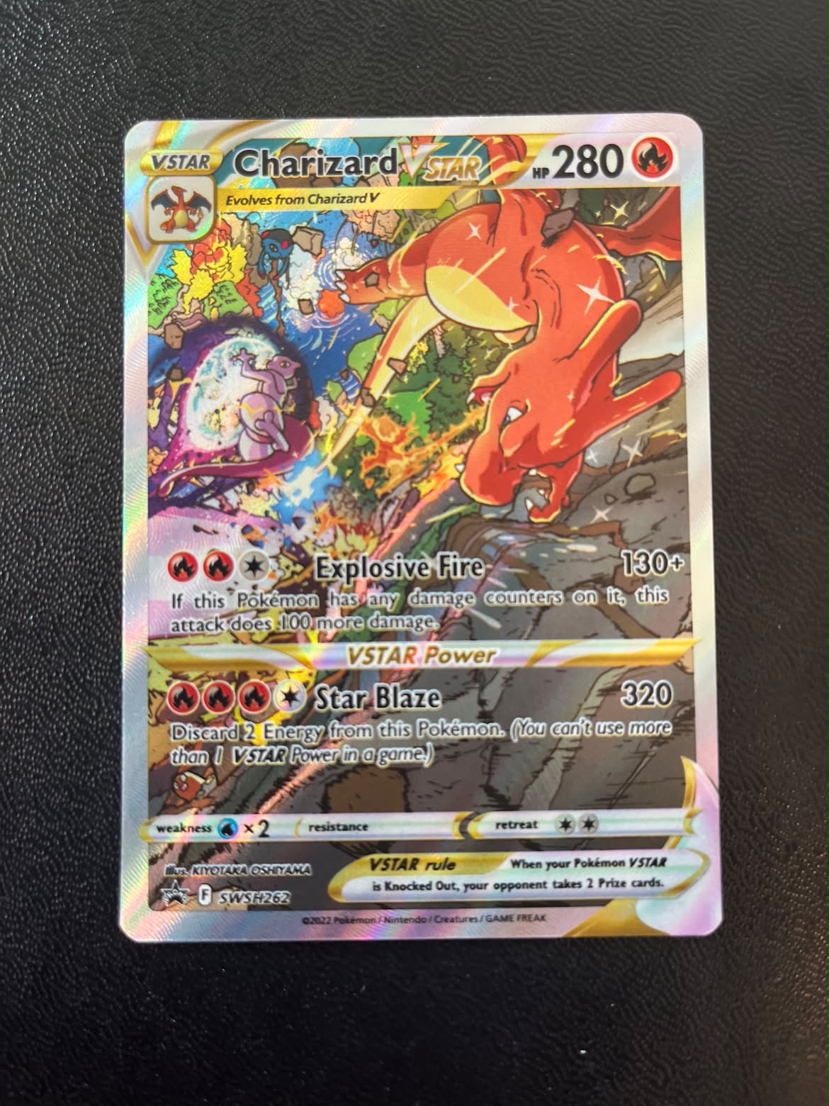 Charizard VSTAR 262 SWSH Black Star Promos - Near Mint (Se billeder af det konkrete kort)