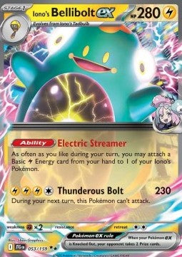 Iono's Bellibolt ex – (Journey Together JTG 053)