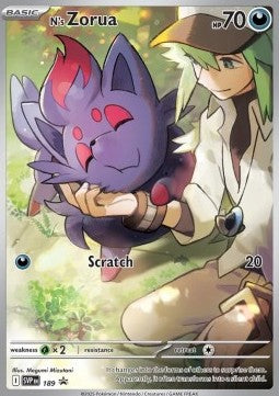 N's Zorua SVP 189 SV Black Star Promos