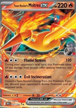 Team Rocket’s Moltres ex – (Destined Rivals 031/182)
