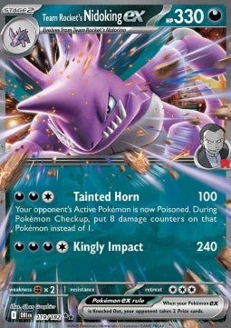 Team Rocket’s Nidoking ex – (Destined Rivals 119)