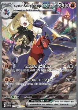 Cynthia's Garchomp ex 232 Destined Rivals - Special Illustration Rare - Near Mint (Se billeder af det konkrete kort)