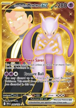 Team Rocket's Mewtwo ex DRI 240 Destined Rivals - Hyper Rare