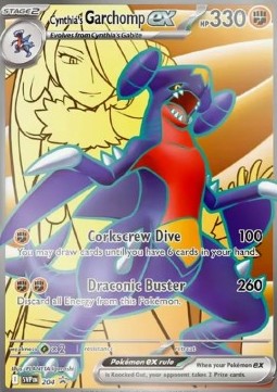 Cynthia’s Garchomp ex – (Scarlet & Violet Promo SVP 204)