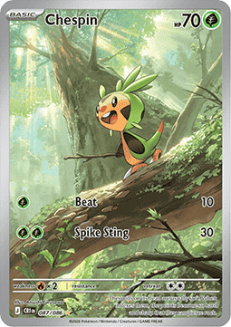 Chespin 087/086 Chaos Rising - Illustration Rare