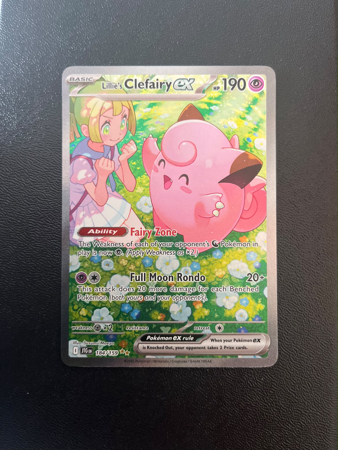 Lillie's Clefairy ex Journey Together 184 (Se billeder af det konkrete kort)