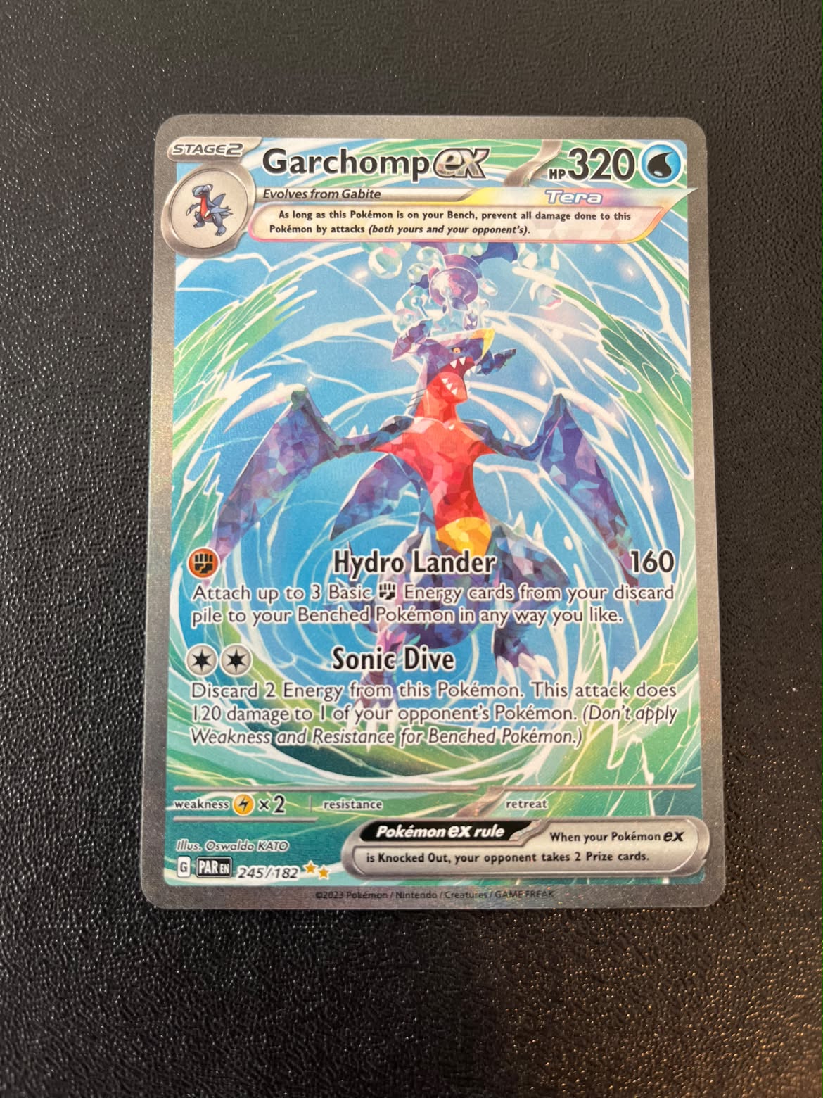 Garchomp ex Paradox Rift 245 (Se billeder af det konkrete kort)