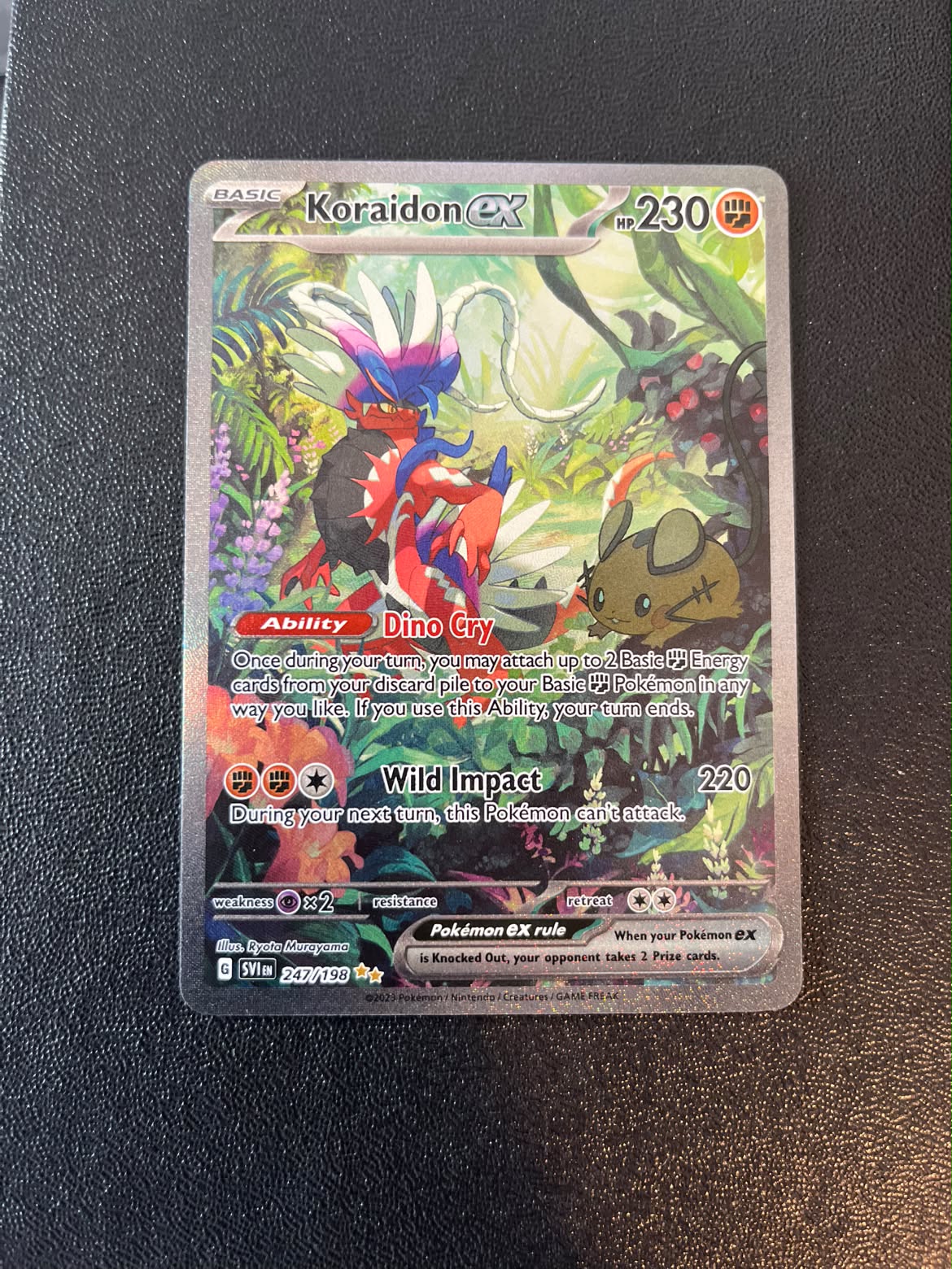 Koraidon ex Scarlet & Violet 247 (Se billeder af det konkrete kort)