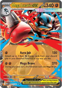 Mega Lucario ex – (Mega Evolution 077)