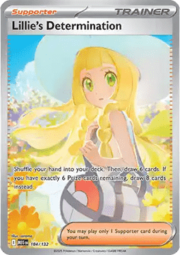Lillie's Determination 184 Mega Evolution - Ultra Rare - Tjek Billeder