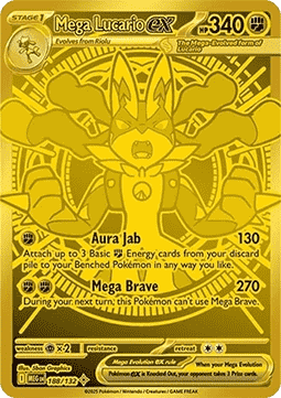 Mega Lucario ex 188/132 Mega Evolution - Hyper Rare