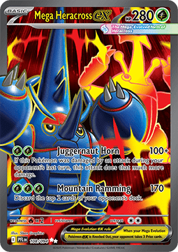 Mega Heracross ex – (Phantasmal Flames 108)
