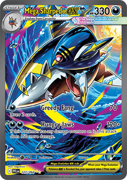 Mega Sharpedo ex – (Phantasmal Flames 127)
