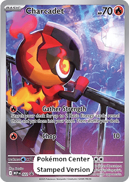 Charcadet MEP 022 MEP Black Star Promos - Pokemon Center Stamp