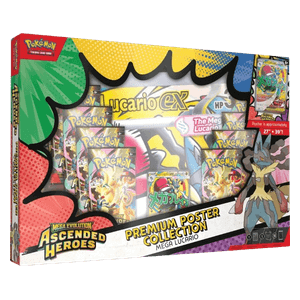Mega Evolution Ascended Heroes: Mega Lucario ex Premium Poster Collection - Engelsk - Pokemon kort