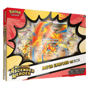 Pokémon TCG: Mega Evolution – Ascended Heroes EX Box – Mega Emboar ex