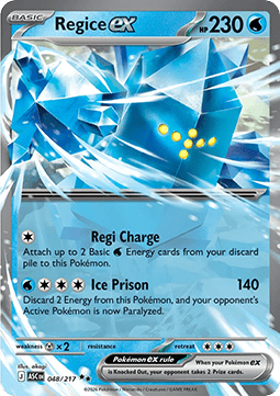 Regice ex – (Ascended Heroes 048)