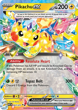 Pikachu ex – (Ascended Heroes 057)
