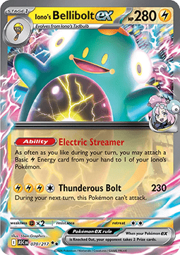 Iono's Bellibolt ex (ASC 070) Ascended Heroes
