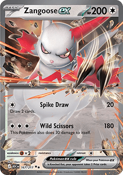Zangoose ex – Ascended Heroes 167