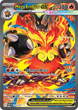 Mega Emboar ex 273 Ascended Heroes