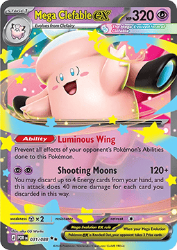 Mega Clefable ex #031/088 Double Rare — Perfect Order