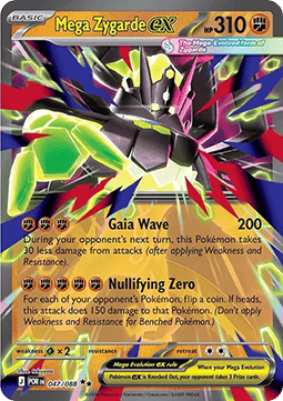 Mega Zygarde ex #047/088 Double Rare — Perfect Order