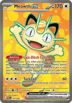 Meowth ex #107/088 Double Rare — Perfect Order