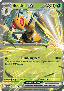 Beedrill ex 003 Chaos Rising - Double Rare