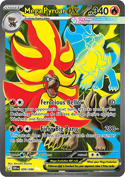 Mega Pyroar ex 099/086 Chaos Rising