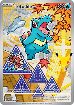 Totodile 048 MEP Black Star Promos - Promo