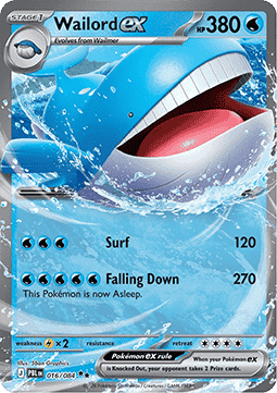 Wailord ex 016 Pitch Black