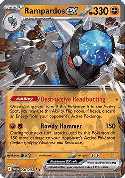 Rampardos ex 045 Pitch Black