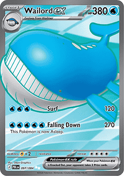 Wailord ex 097 Pitch Black