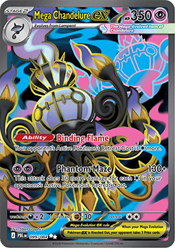 Mega Chandelure ex 099 Pitch Black