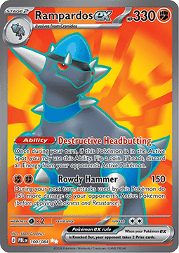 Rampardos ex 100 Pitch Black