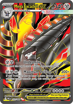 Mega Excadrill ex 103 Pitch Black - Near Mint (Se billeder af det konkrete kort)