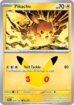 Pikachu 30C 024 30th Celebration