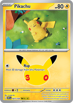 Pikachu 30C 027 30th Celebration