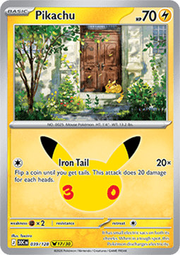 Pikachu 30C 039 30th Celebration