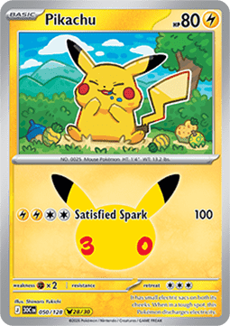 Pikachu 30C 050 30th Celebration
