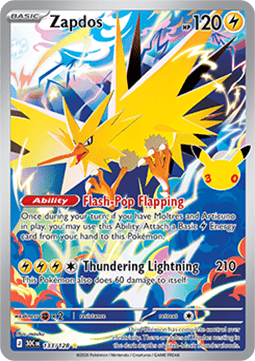 Zapdos 30C 133 30th Celebration