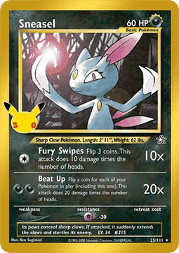 Sneasel 30C NG 25 30th Celebration