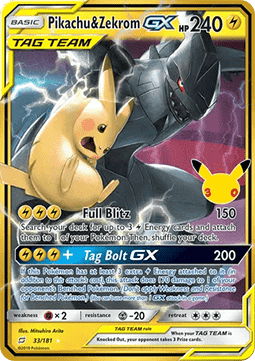 Pikachu & Zekrom GX 30th Celebration TEU 33