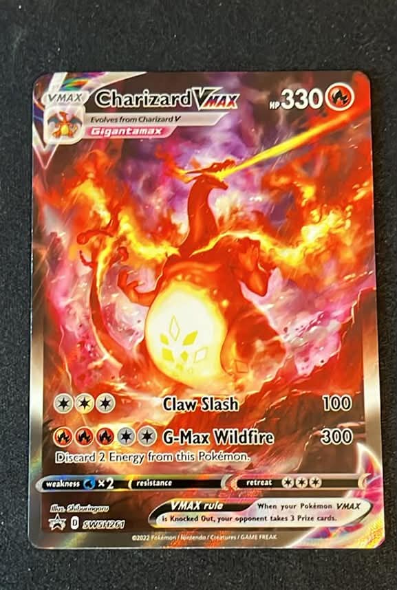 Charizard VMAX SWSH261 – SWSH Black Star Promo – Engelsk – Pokemon kort - Tjek billeder